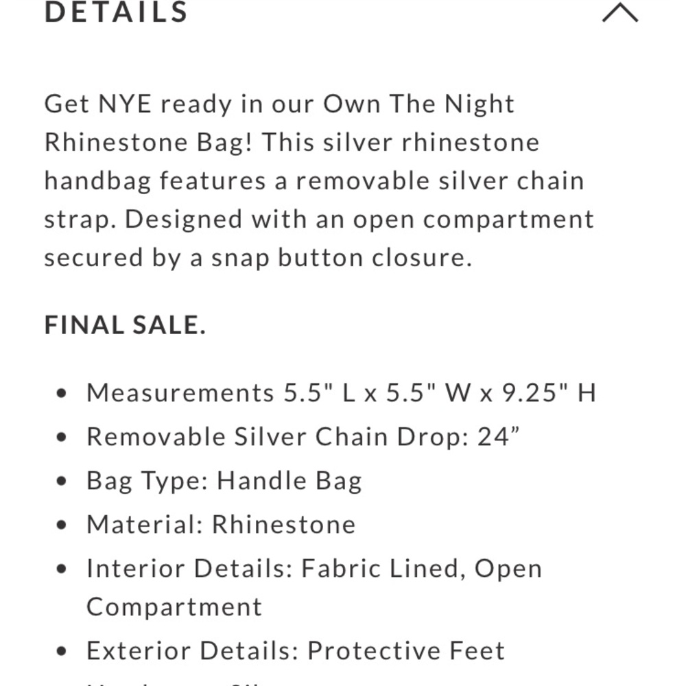 Own the Night 🍾 Rhinestone Bag - Picture 7 of 7